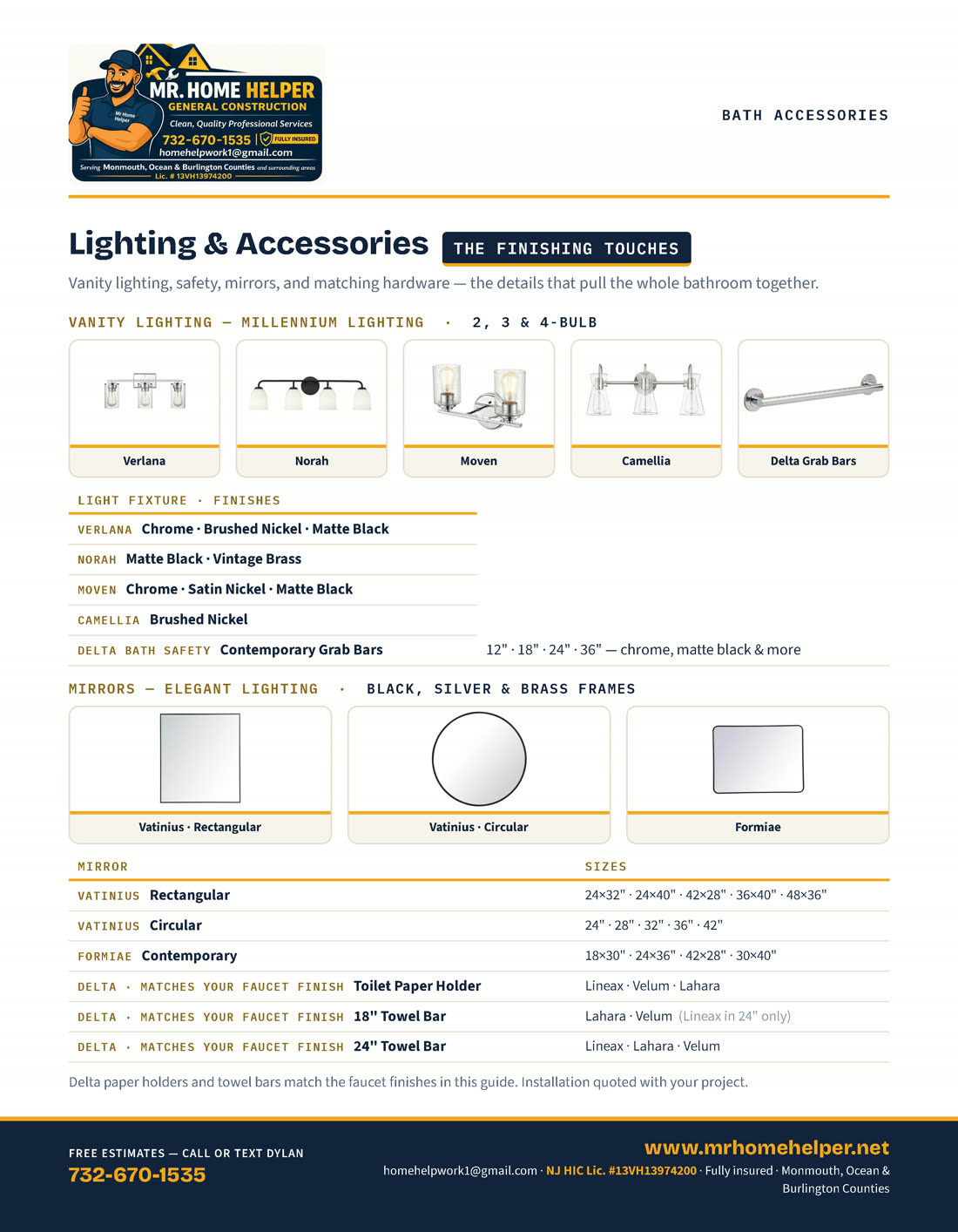 Acrylic Remodeling Catalog | Mr. Home Helper | Monmouth, Ocean ...